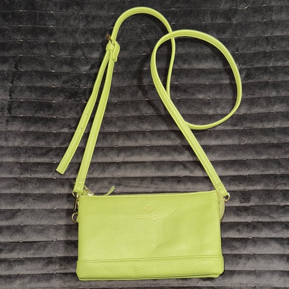 Nanette Lepore Vibrant Green Crossbody Bag excellent condition. - Picture 1 of 16